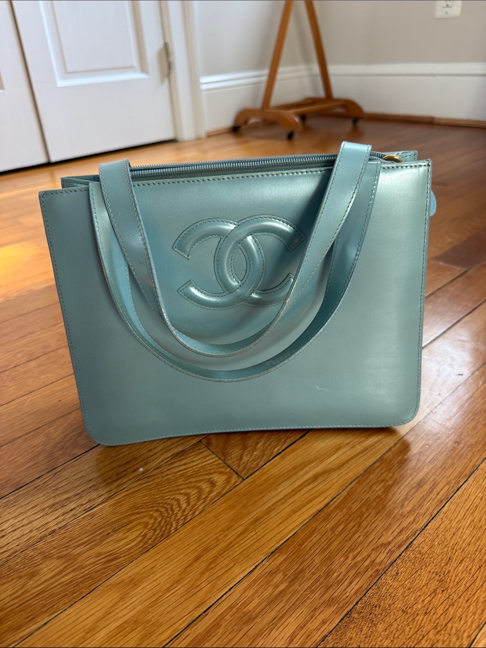 Light Ice Blue Hand Bag